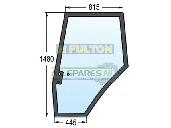 Massey Ferguson Left Side Door Window Glass (61, 62, 64, 74, 81 Series)-0