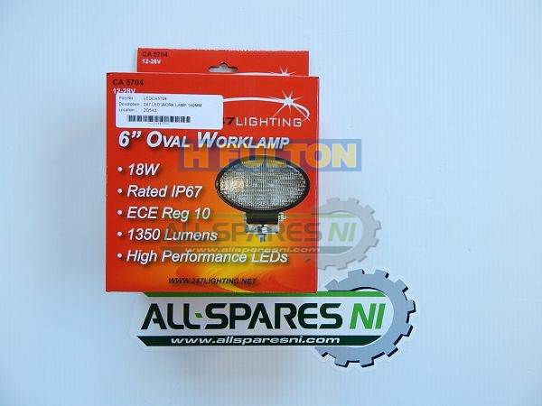 6 inch Oval Work Lamp-1019